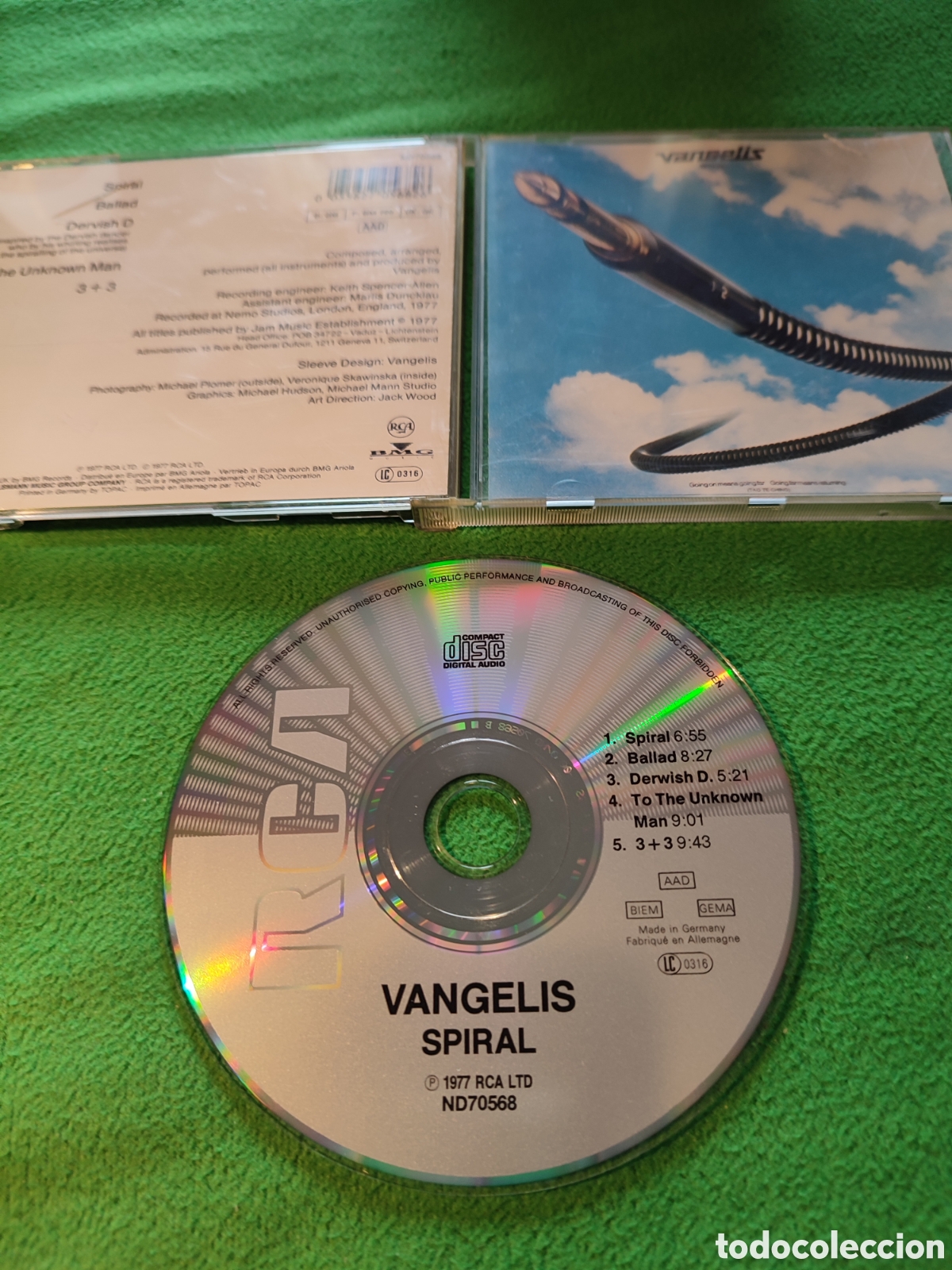 CDs de m&uacute;sica: Vangelis - Spiral edici&oacute;n CD - Foto 2