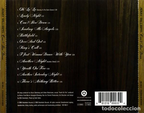 CDs de m&uacute;sica: Jerry Williams cd original Cant Slow Down - Foto 4
