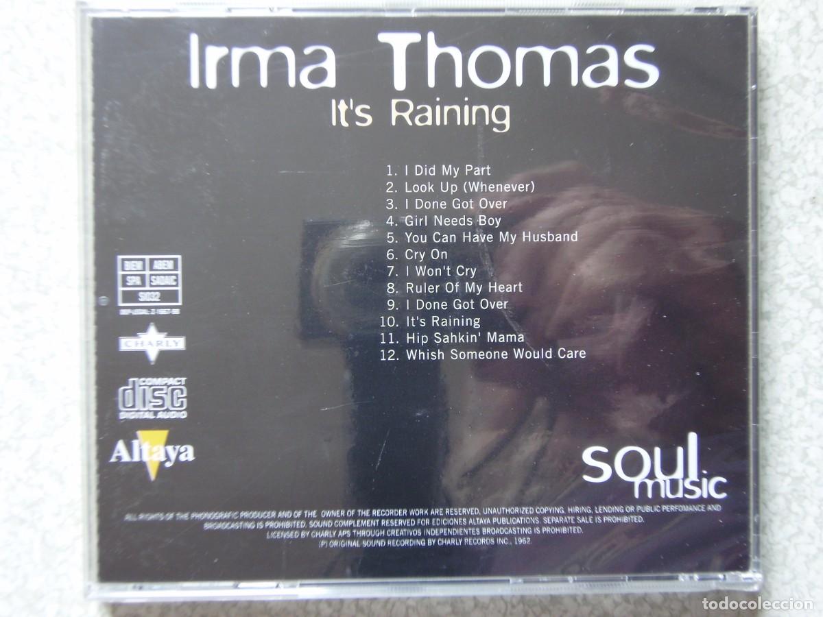 CDs de m&uacute;sica: IRMA THOMAS.IT&acute;S RAINING...PRECINTADO...PEDIDO MINIMO 5&euro; - Foto 2