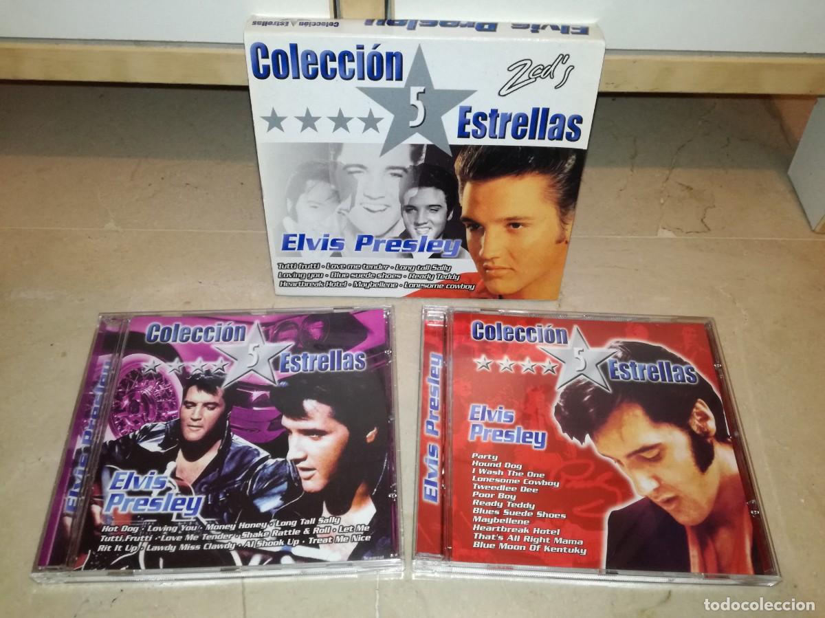 CDs de m&uacute;sica: CAJA CON 2 CDS DE ELVIS PRESLEY-COLECCION 5 ESTRELLAS