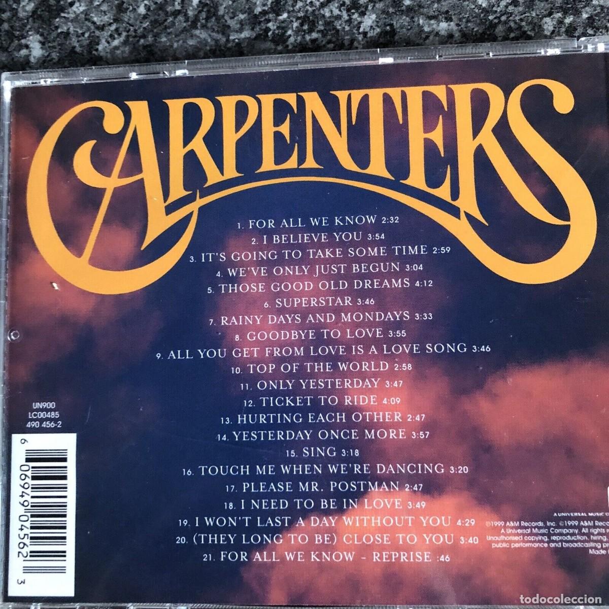 CDs de m&uacute;sica: Carpenters - Singles 1969-1981 (CD, Comp) - Foto 4