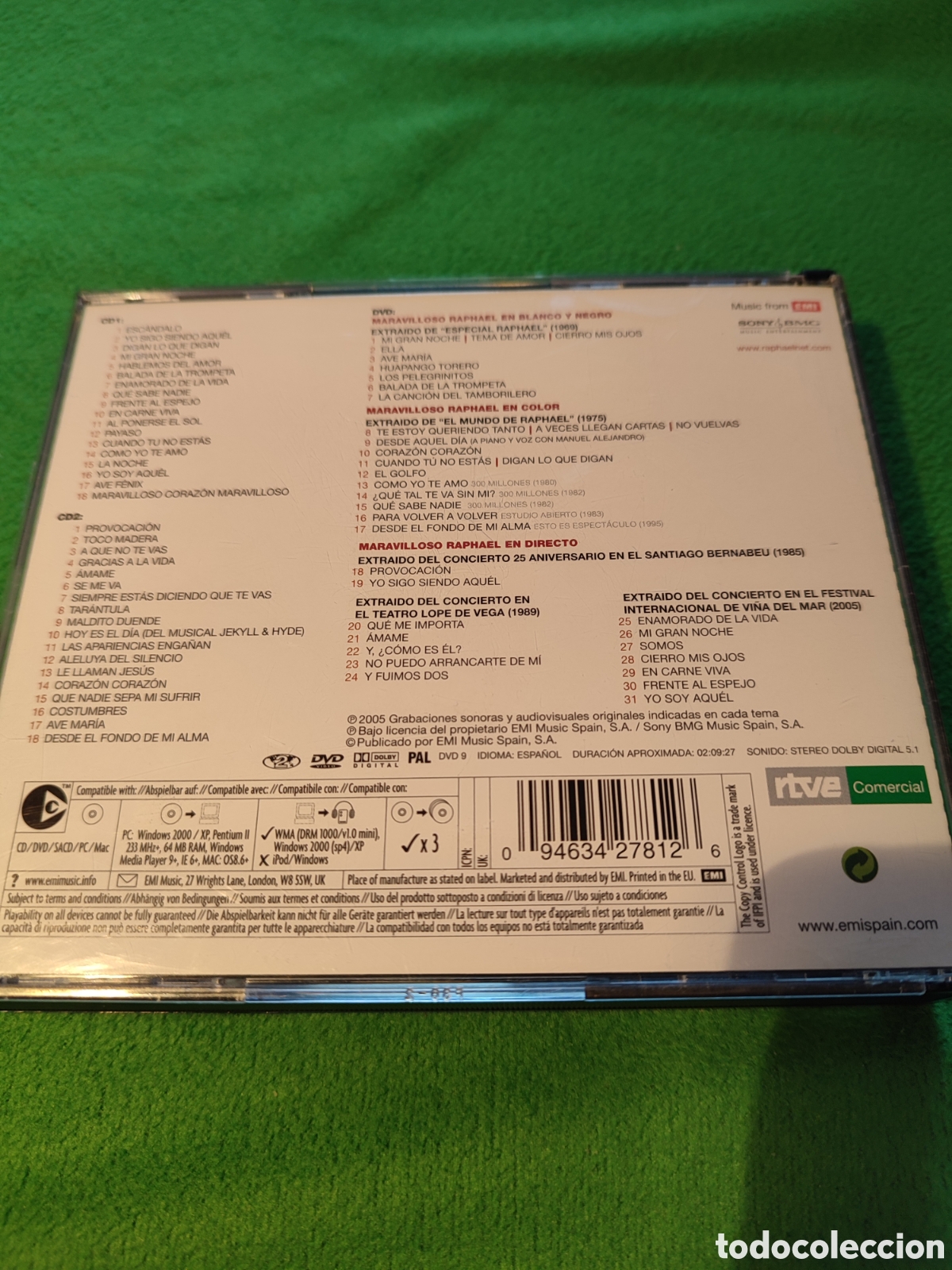 CDs de m&uacute;sica: Raphael - Maravilloso Raphael 2 CDs+ DVD - Foto 3