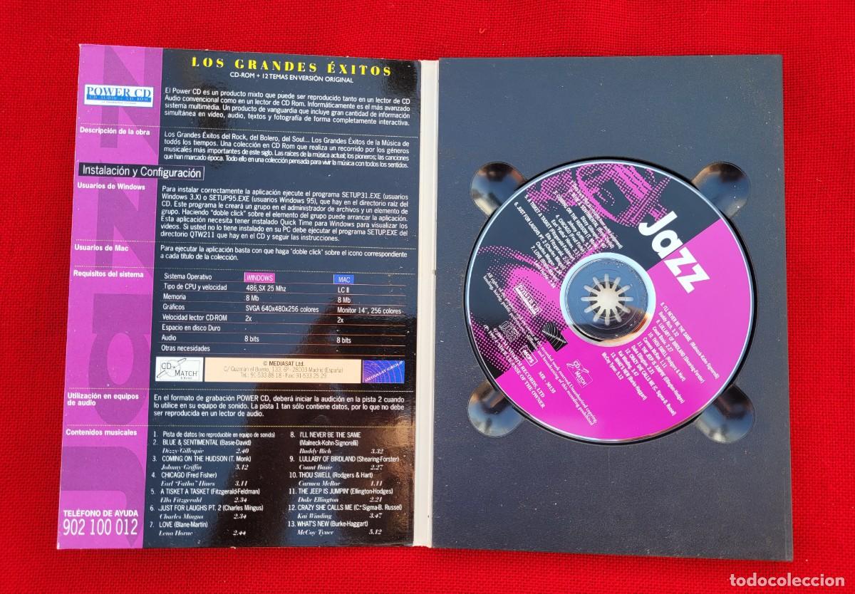 CDs de m&uacute;sica: JAZZ. GRANDES &Eacute;XITOS. CD - ROM + 12 TEMAS EN VERSI&Oacute;N ORIGINAL - Foto 2