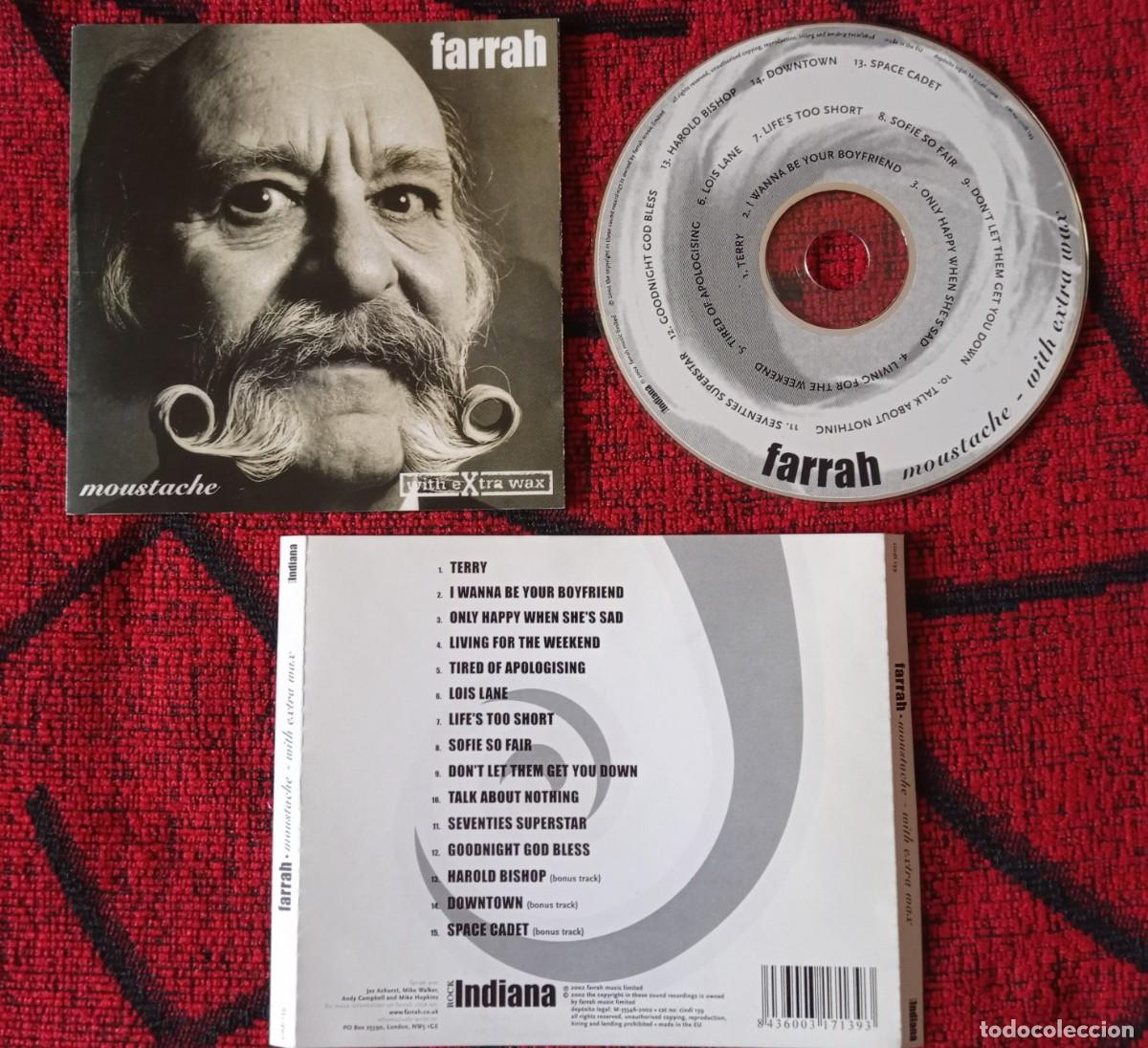 CDs de m&uacute;sica: FARRAH ** Moustache - With Extra Wax ** CD ORIGINAL 2002 - Foto 1