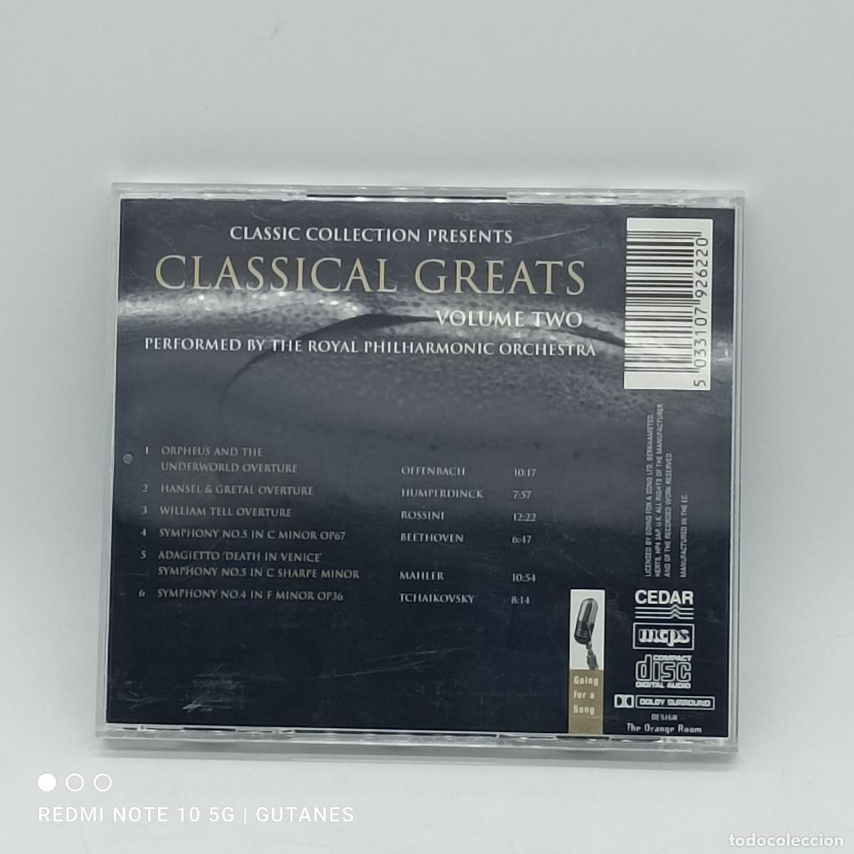 CDs de m&uacute;sica: CLASSICAL GREATS VOLUMEN DOS - Foto 2