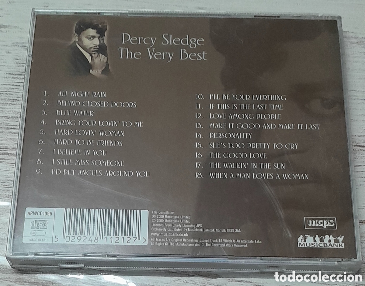 CDs de m&uacute;sica: PERCY SLEDGE - THE VERY BEST - Foto 2