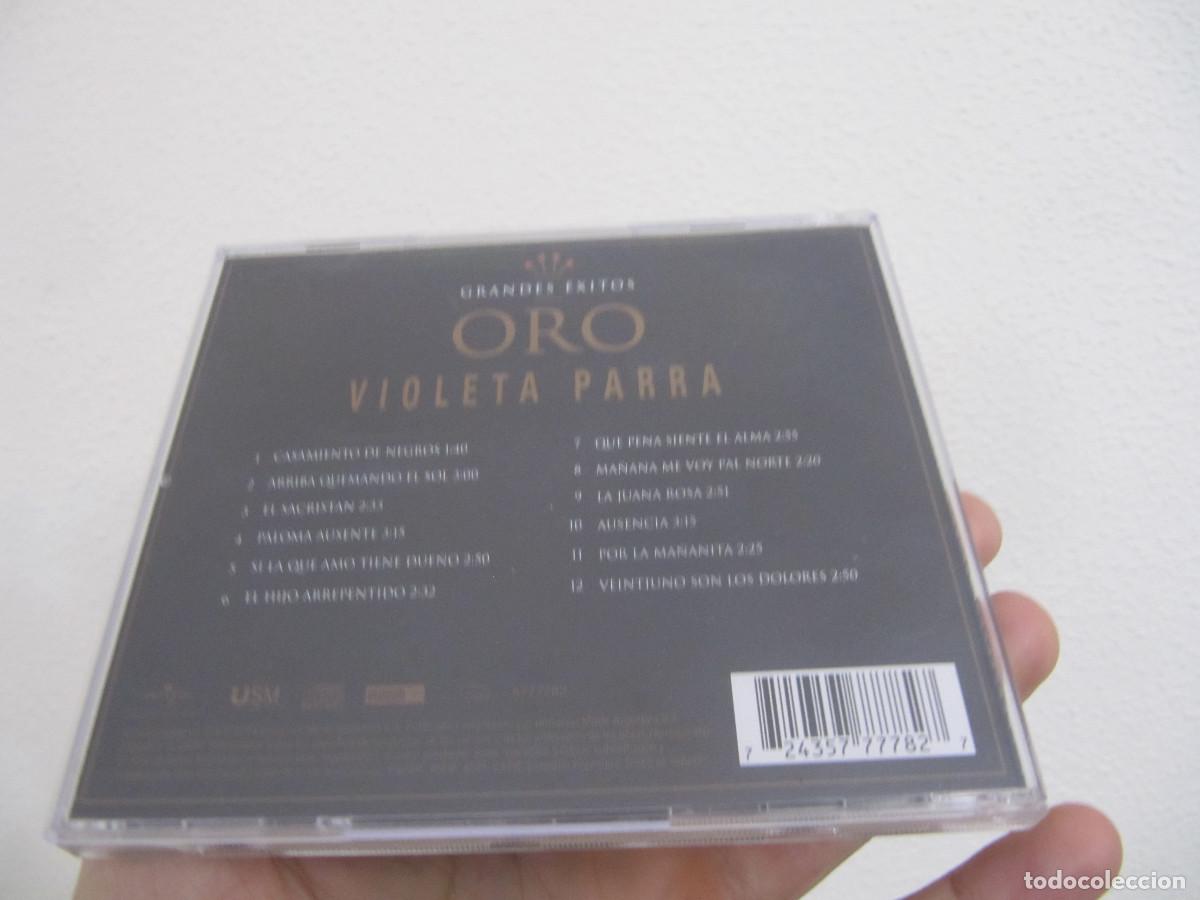CDs de m&uacute;sica: VIOLETA PARRA ORO GRANDES EXITOS-DIFICIL - Foto 2