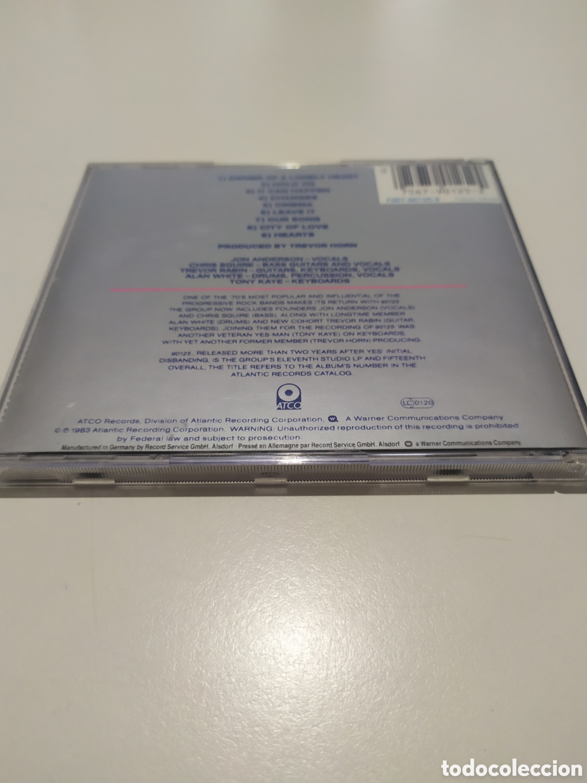 CDs de m&uacute;sica: CD YES. 90125. - Foto 2