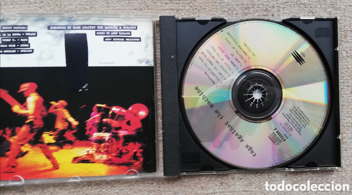 CDs de m&uacute;sica: Rage against the machine. Primer disco t&iacute;tulo hom&oacute;nimo. - Foto 2