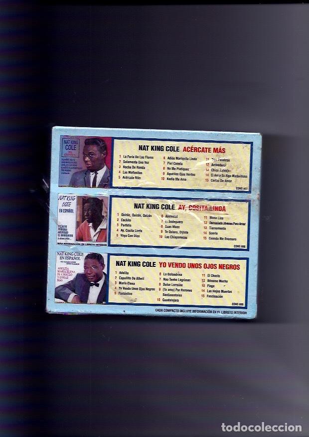 CDs de m&uacute;sica: NAT KING COLE. En Espa&ntilde;ol 45 &eacute;xitos (3cd set) - Foto 2