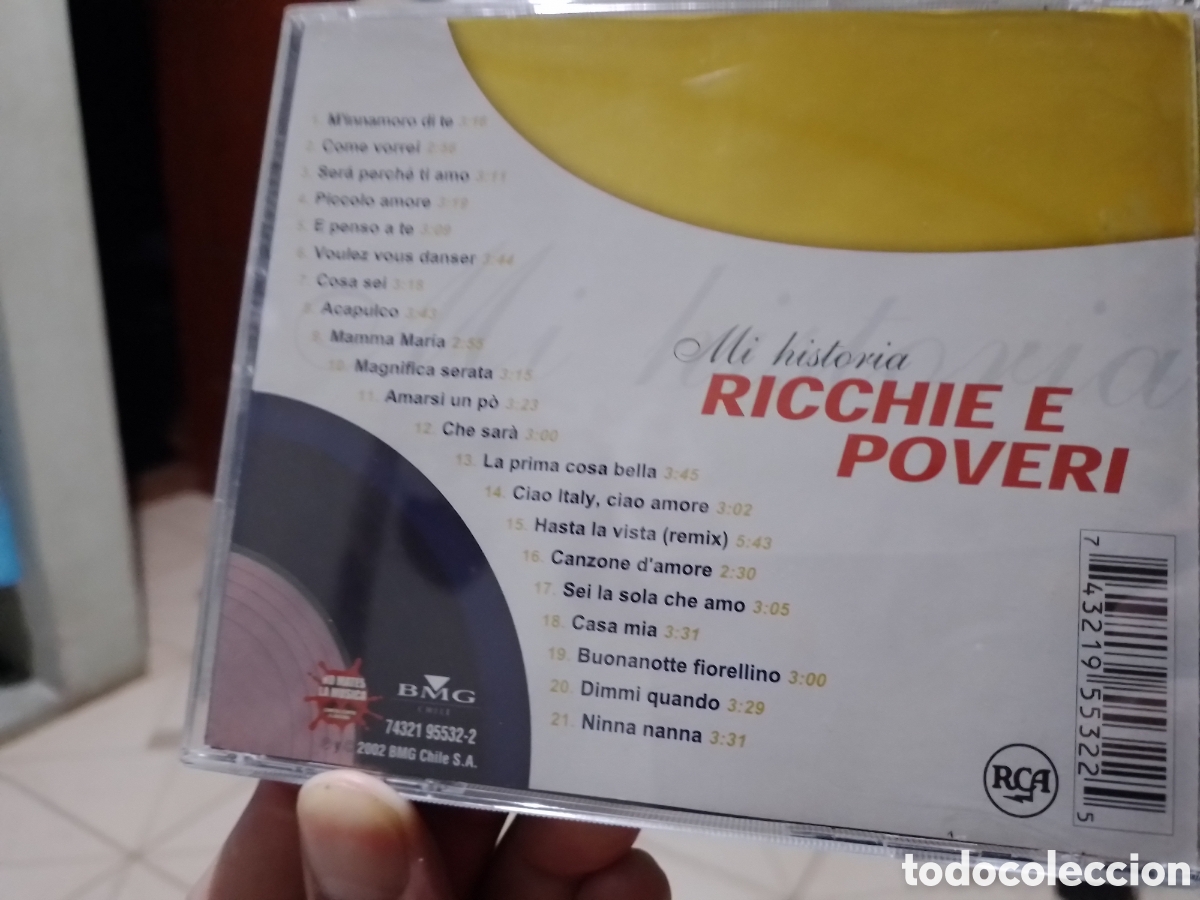 CDs de m&uacute;sica: Ricchi e Poveri CD MI Historia - Foto 2