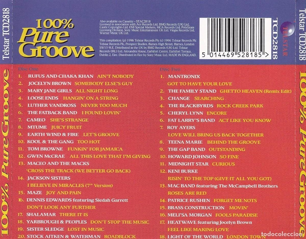 CDs de m&uacute;sica: Various - 100% Pure Groove (2xCD, Comp) - Foto 2