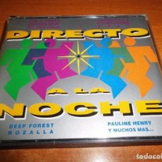 CDs de Música: DIRECTO A LA NOCHE - 2 CD JAM & SPOON PLAVKA ROZALLA WINGFIELD CULTURE BEAT CHIMO BAYO ASAP 16 TEMAS