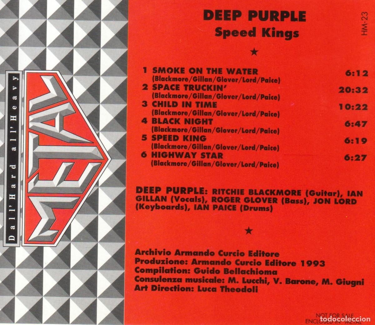 CDs de m&uacute;sica: �R7272 - DEEP PURPLE. SPEED KINGS. CD. - Foto 2