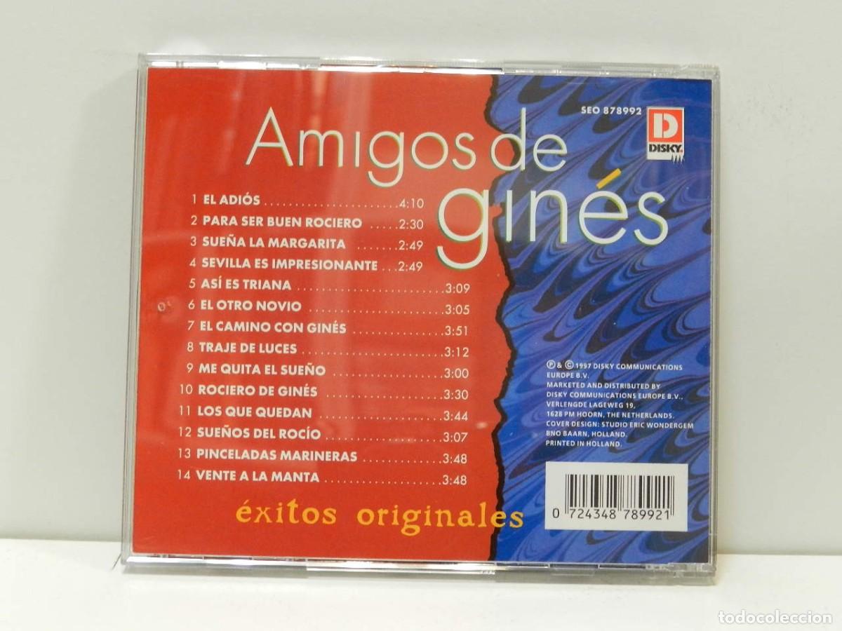 CDs de m&uacute;sica: DISCO CD. Amigos De Gin&eacute;s &ndash; &Eacute;xitos Originales. COMPACT DISC. - Foto 2