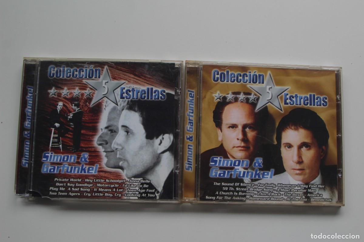 CDs de m&uacute;sica: COLLECCION 5 ESTRELLAS SIMON Y GARFUNKEL 2 CD - Foto 1
