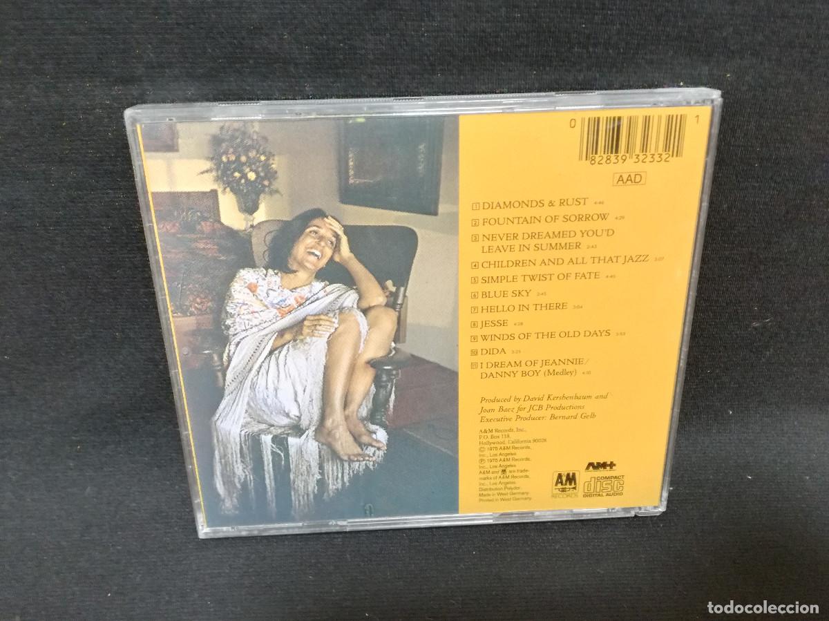 CDs de m&uacute;sica: CD - JOAN BAEZ - DIAMONDS AND RUST - Foto 2