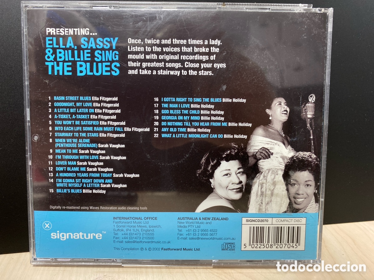 CDs de m&uacute;sica: Various - Presenting... Ella, Sassy & Billie Sing The Blues (CD, Comp) - Foto 2