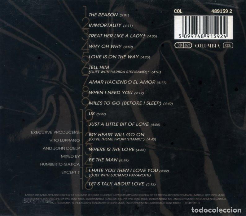 CDs de m&uacute;sica: CELINE DION. LETS TALK ABOUT LOVE. - Foto 2