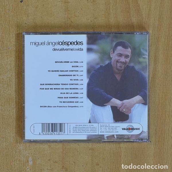 CDs de m&uacute;sica: MIGUEL ANGEL CESPEDES - DEVUELVEME LA VIDA - CD - Foto 2