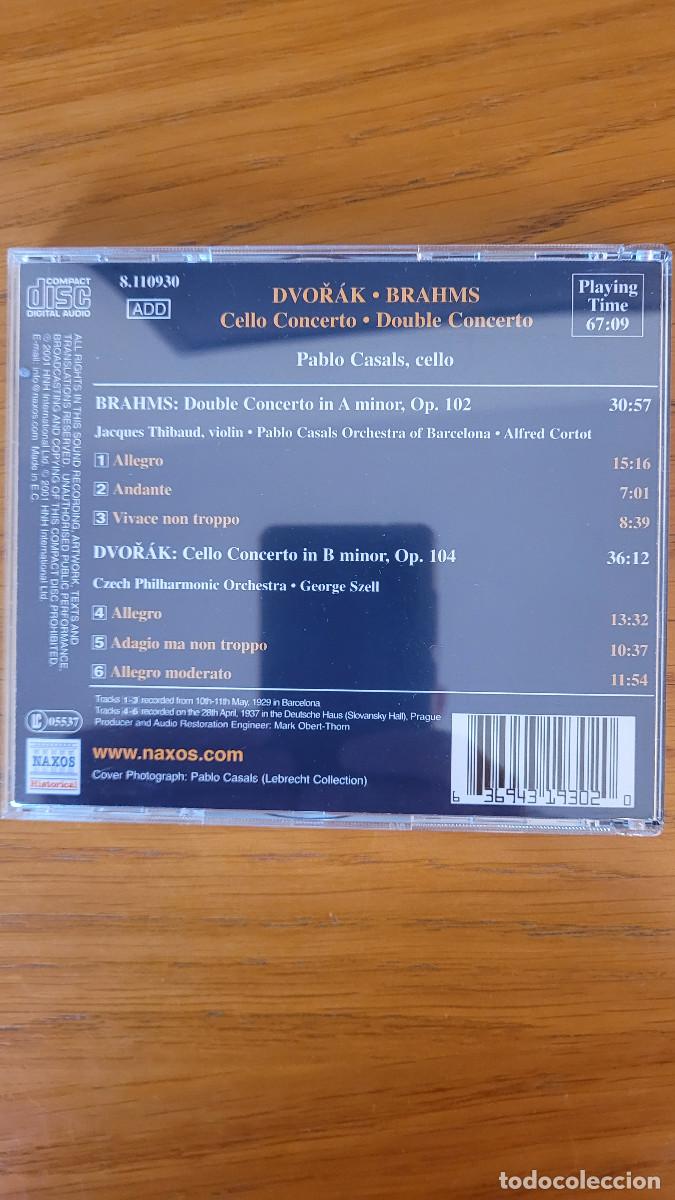 CDs de m&uacute;sica: PABLO CASALS Dvorak Brahms - Foto 2