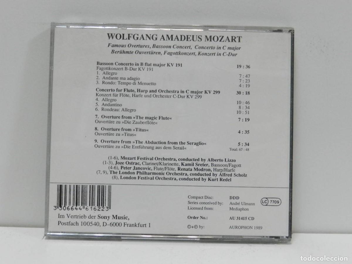 CDs de m&uacute;sica: DISCO CD. Mozart. COMPACT DISC. - Foto 2