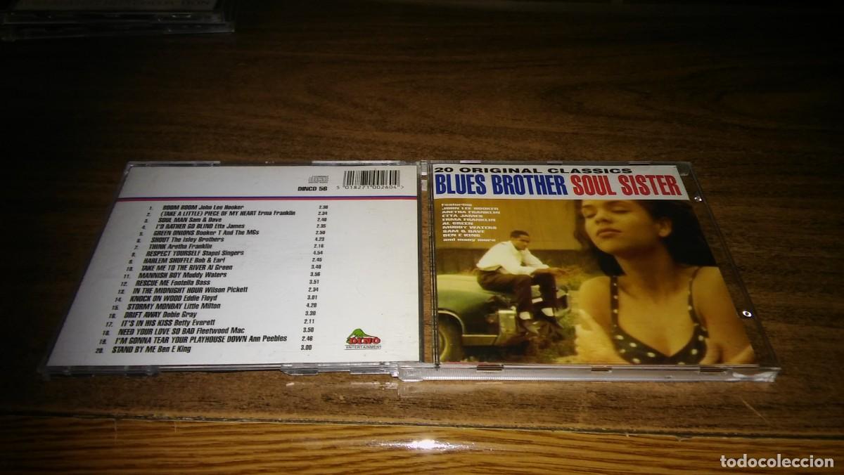 Music CDs: BLUES BROTHER SOUL SISTER - 20 ORIGINAL CLASSICS (1993)