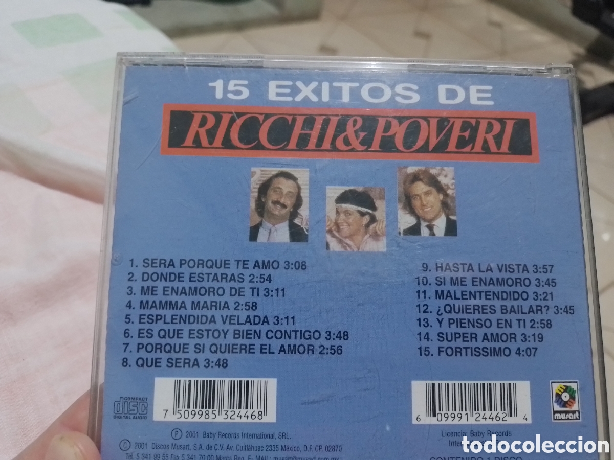 CDs de m&uacute;sica: Ricchi e Poveri CD 15 &eacute;xitos de. - Foto 2