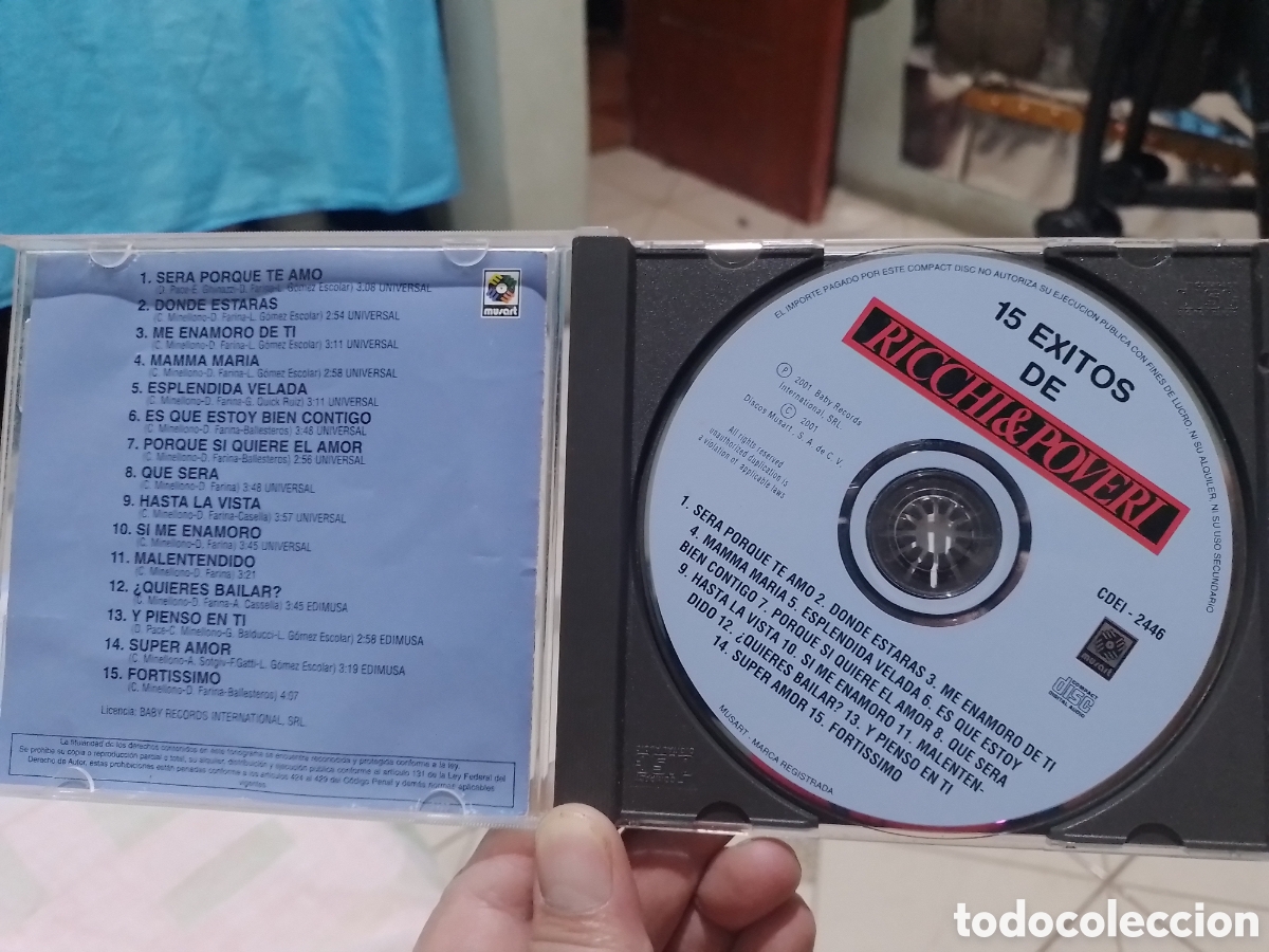 CDs de m&uacute;sica: Ricchi e Poveri CD 15 &eacute;xitos de. - Foto 3