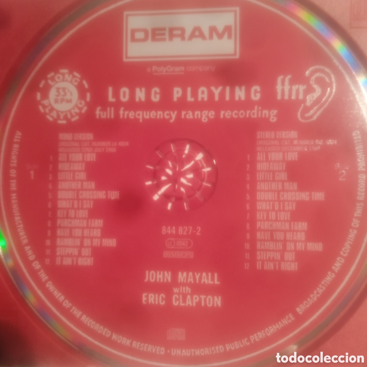 CDs de m&uacute;sica: Blues breakers, John mayall and Eric clapton, - Foto 3