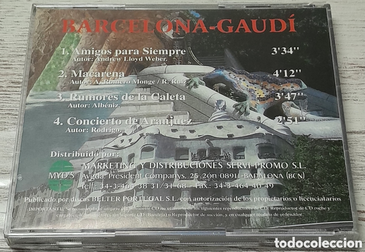 CDs de m&uacute;sica: BARCELONA - GAUDI - Foto 2