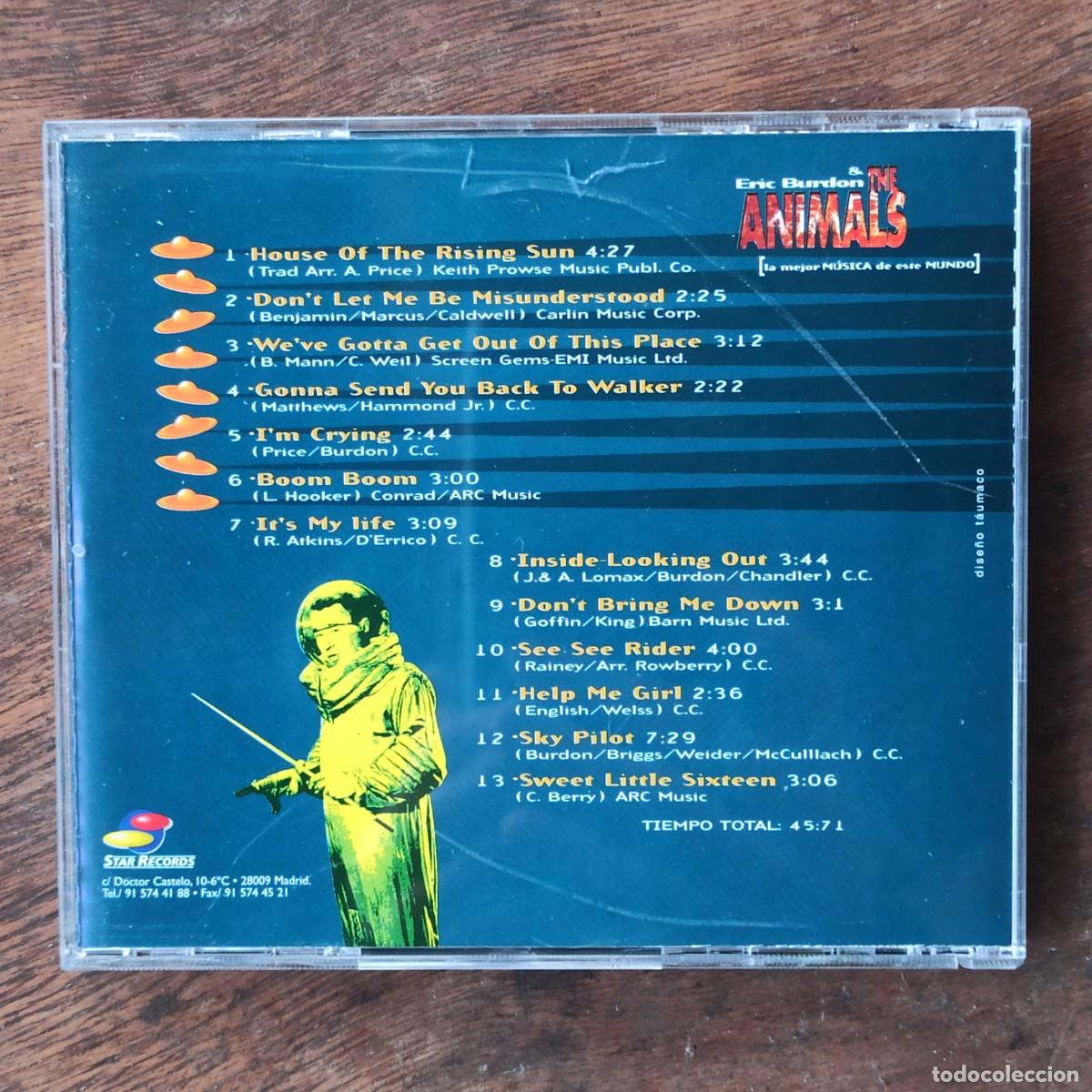 CDs de m&uacute;sica: CD Eric Burdon & The Animals &ndash; 13 Grandes &Eacute;xitos En Versi&oacute;n Original - Foto 2