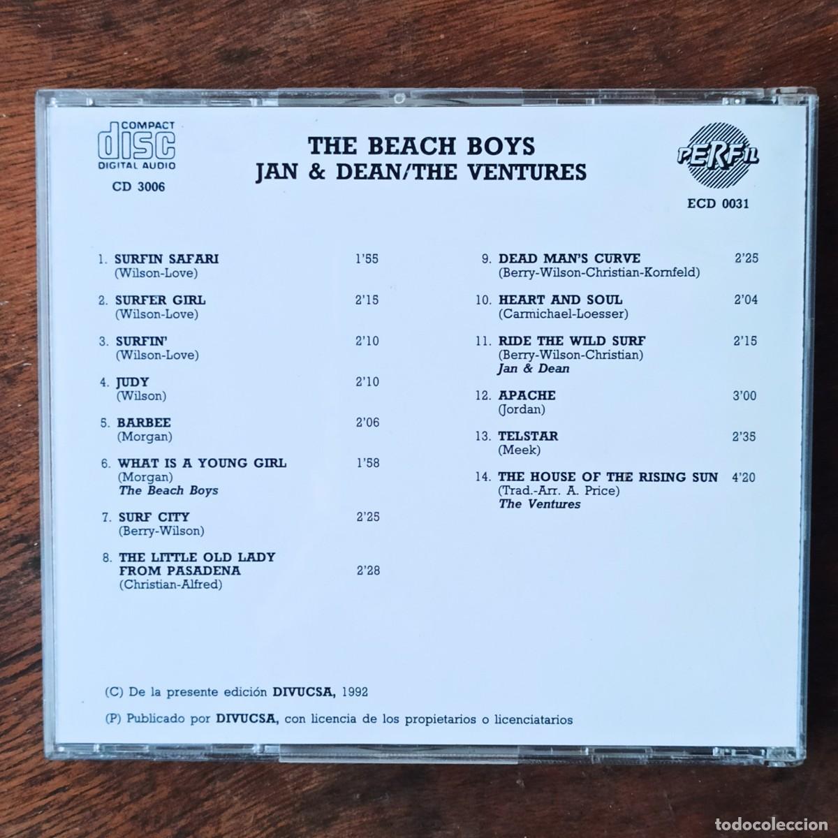 CDs de m&uacute;sica: CD Beach Boys Jan & Dean The Ventures - Foto 2