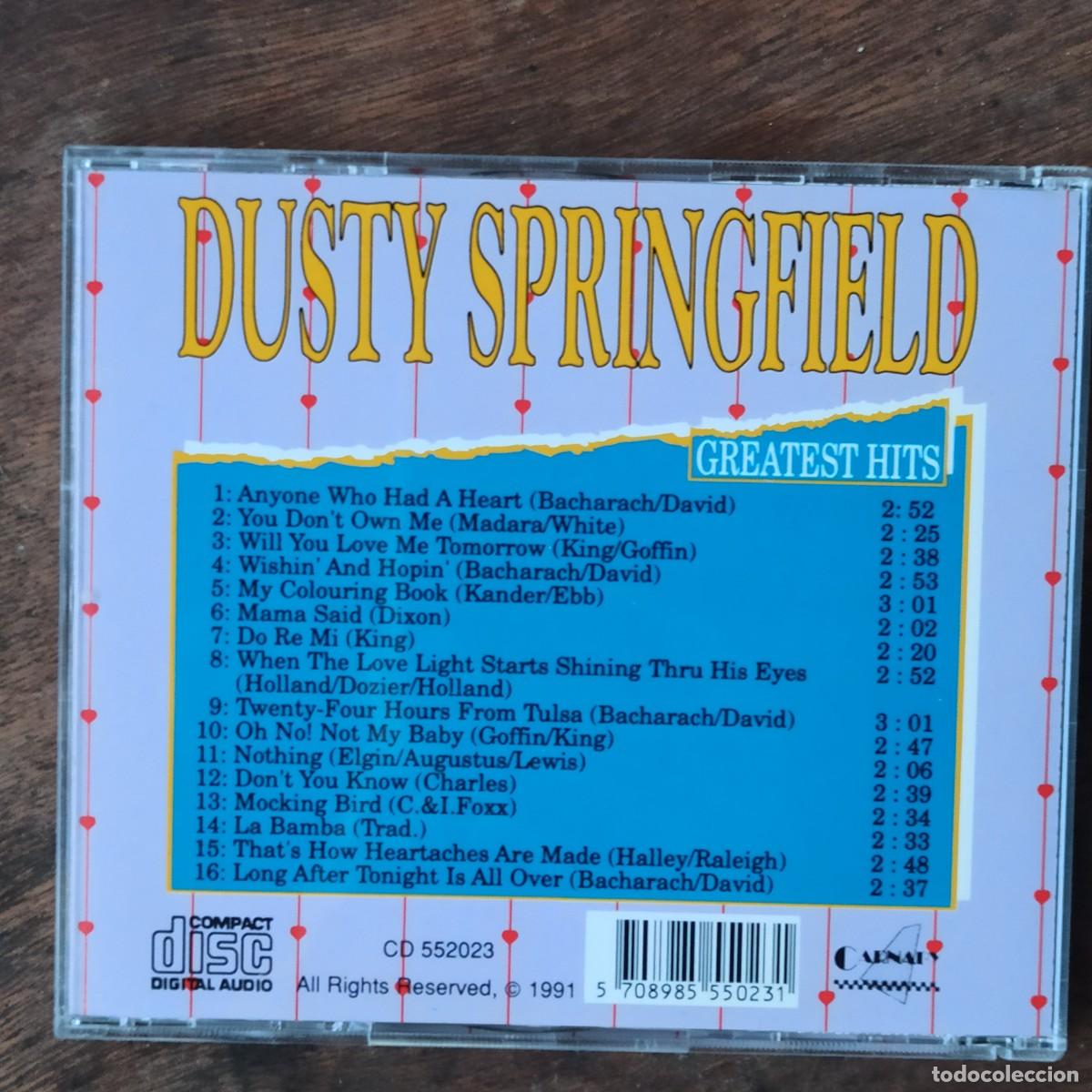 CDs de m&uacute;sica: CD Dusty Springfield &ndash; Greatest Hits - Foto 2