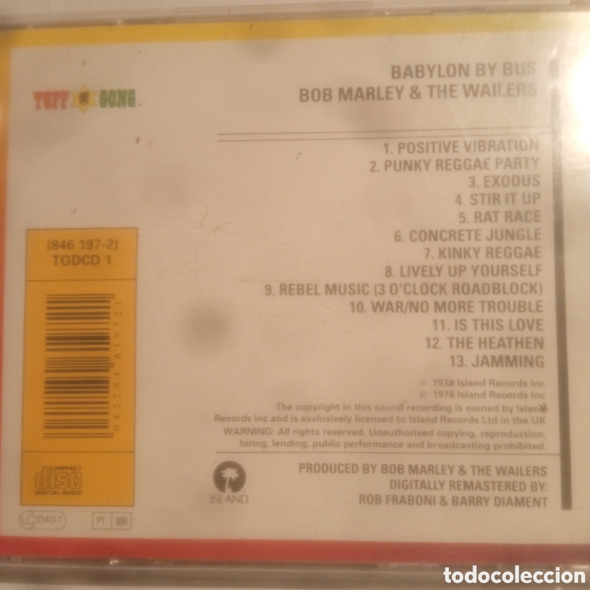 CDs de m&uacute;sica: Bob Marley,babylon by bus - Foto 2