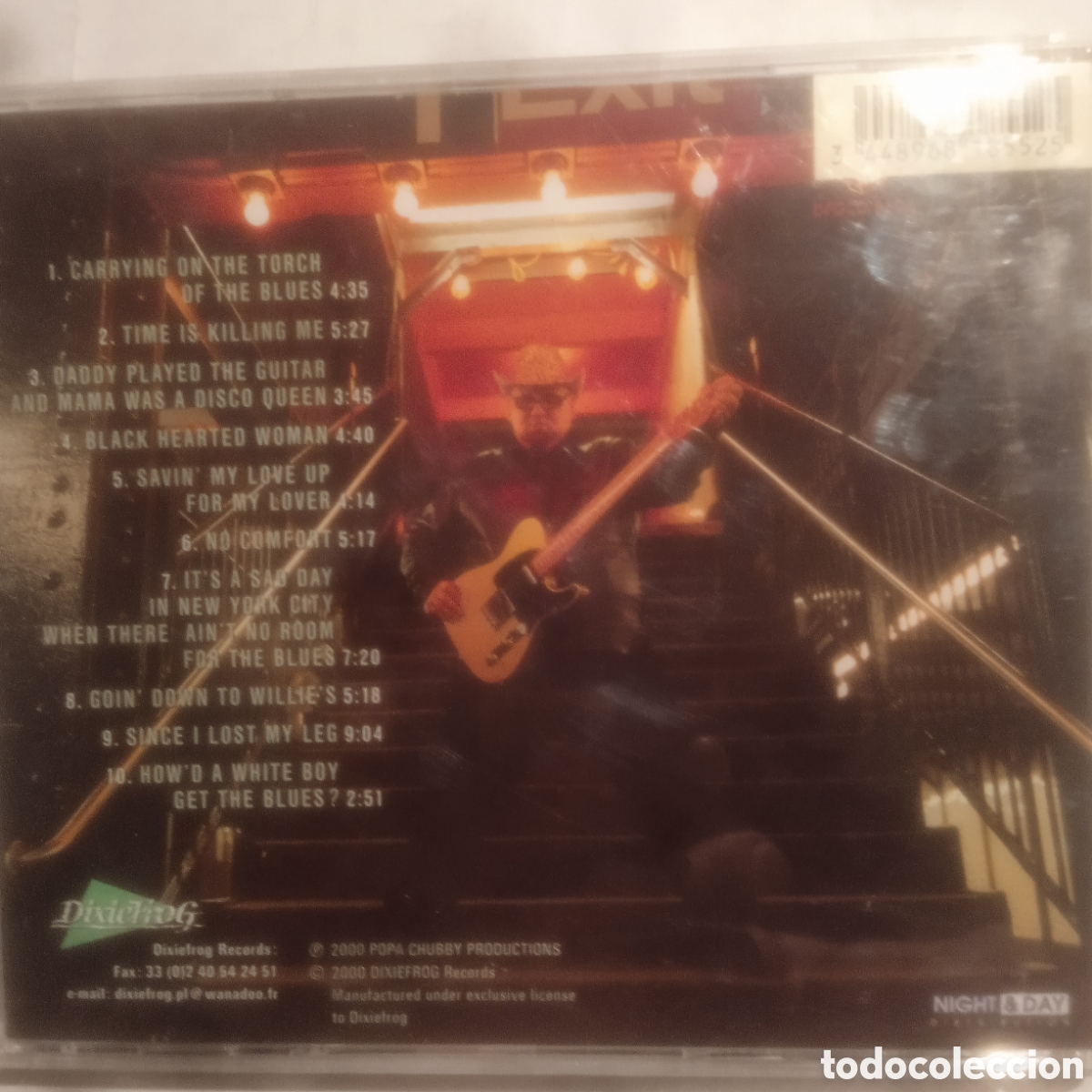 CDs de m&uacute;sica: Popa chubby,howd a White boy get the blues,2000 - Foto 2