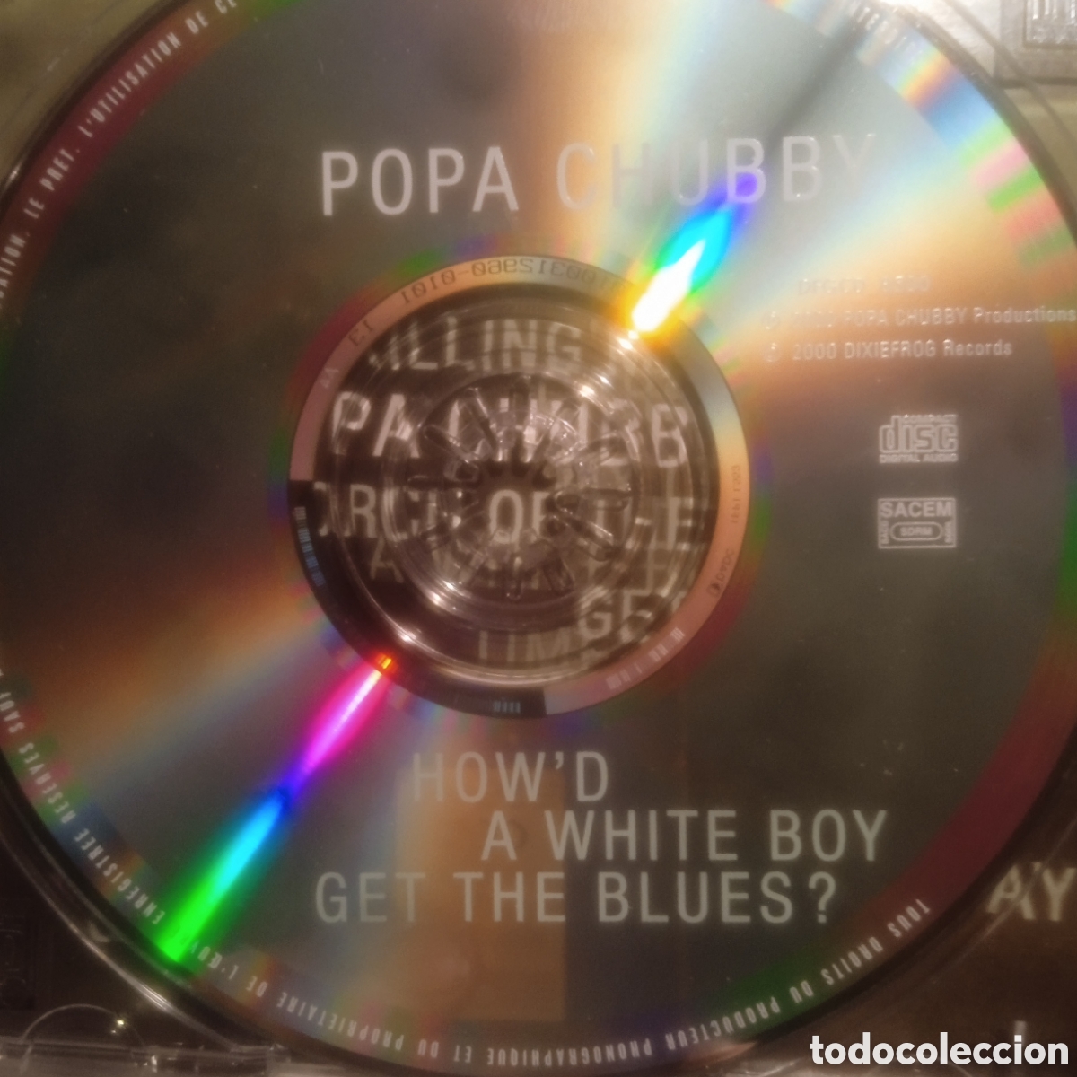 CDs de m&uacute;sica: Popa chubby,howd a White boy get the blues,2000 - Foto 3
