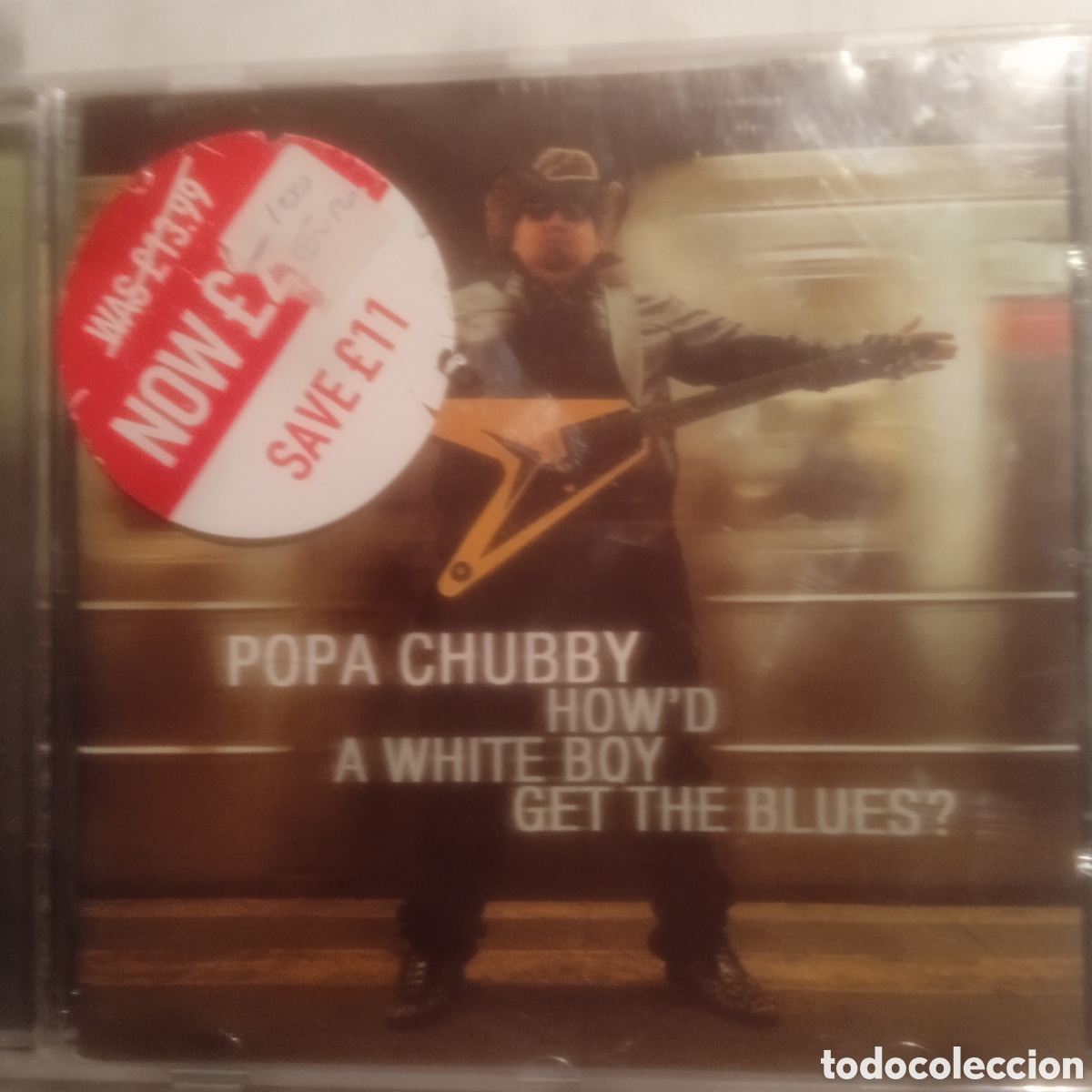 CDs de m&uacute;sica: Popa chubby,howd a White boy get the blues,2000 - Foto 1