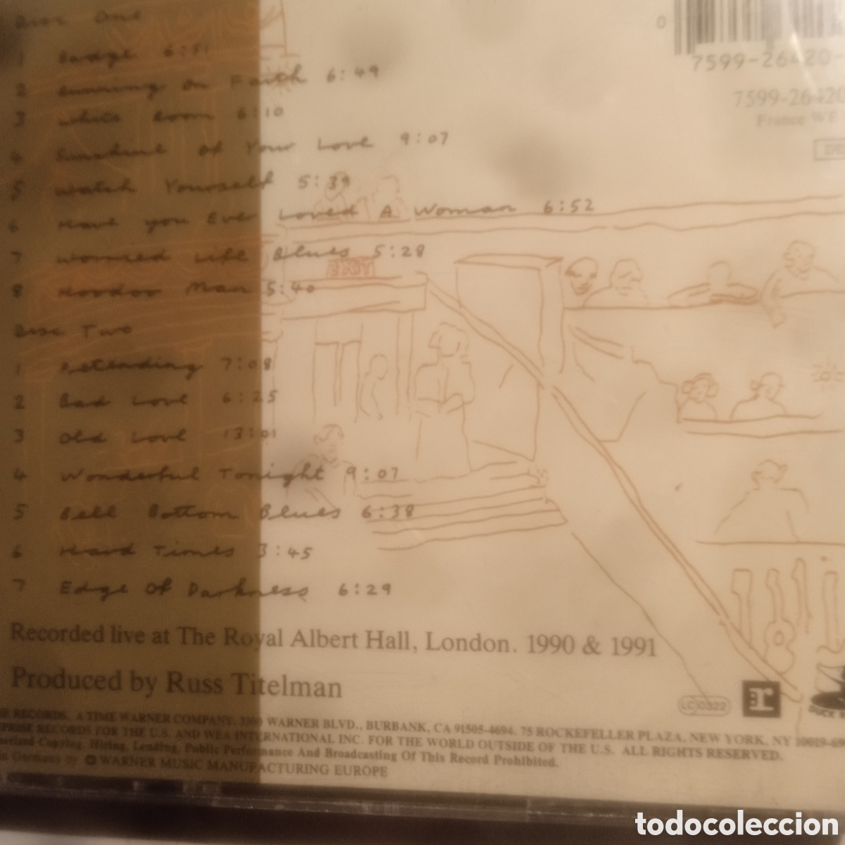 CDs de m&uacute;sica: Eric clapton, doble cd ,24 nights - Foto 2
