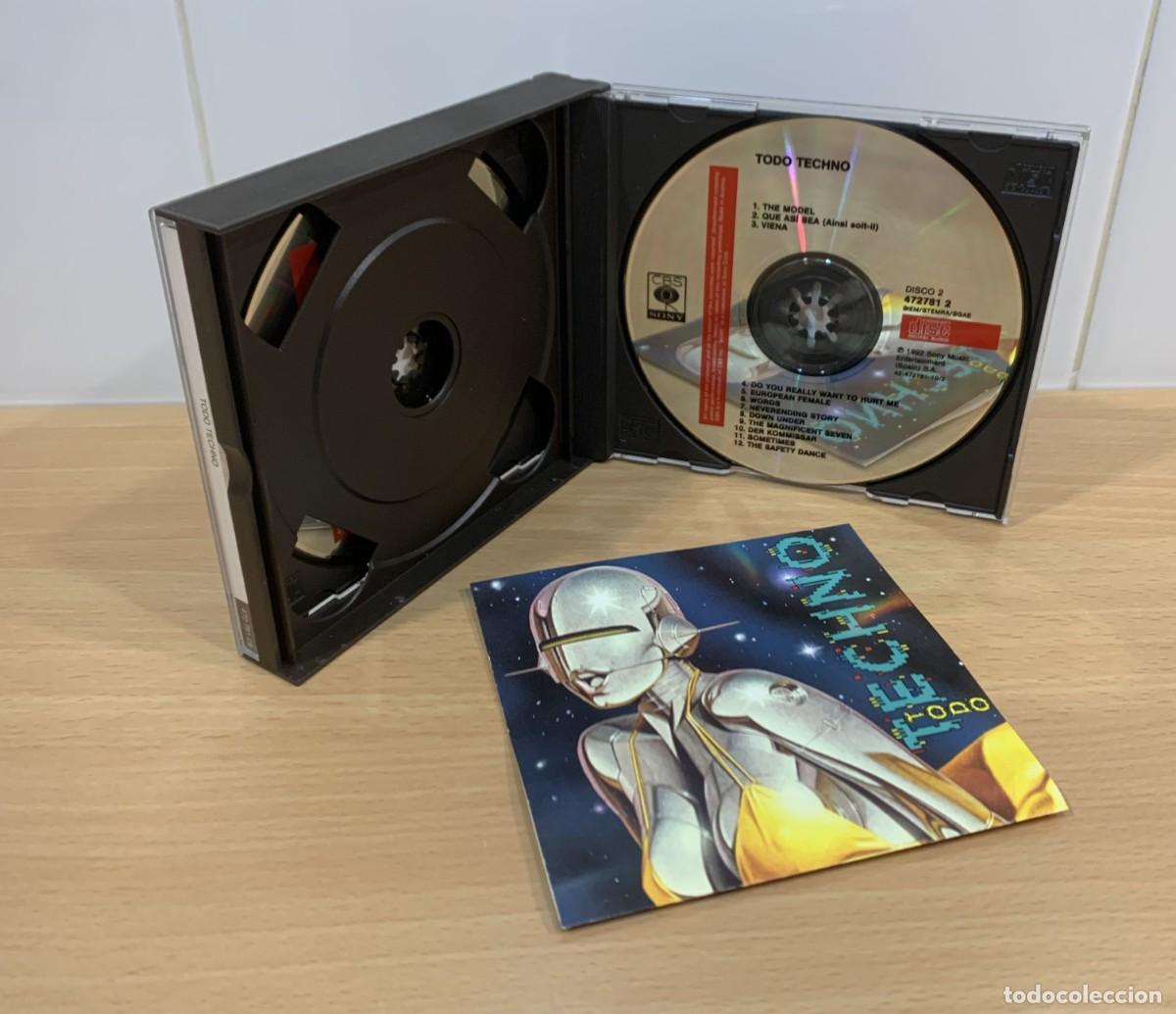 CDs de m&uacute;sica: DOBLE CD TODO TECHNO. CBS SONY, 1992 - Foto 5