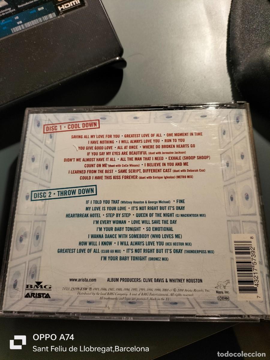 CDs de m&uacute;sica: RAR 2 CDS. WHITNEY. THE GREATEST HITS - Foto 2