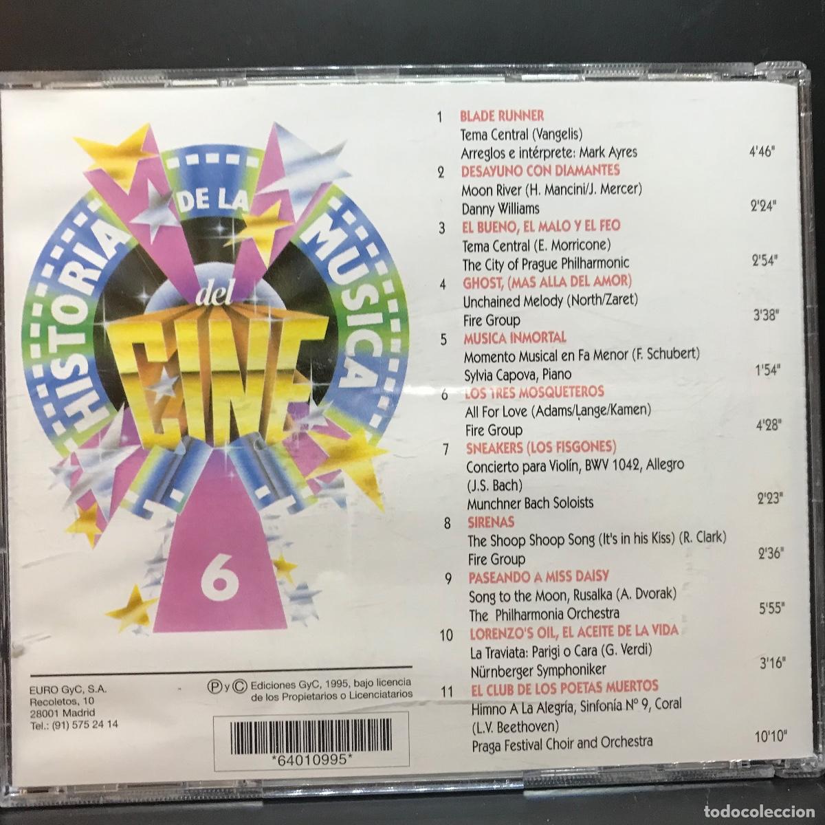 CDs de m&uacute;sica: Various ● Historia De La Musica Del Cine 6 ● [CD] Compilation - Foto 3