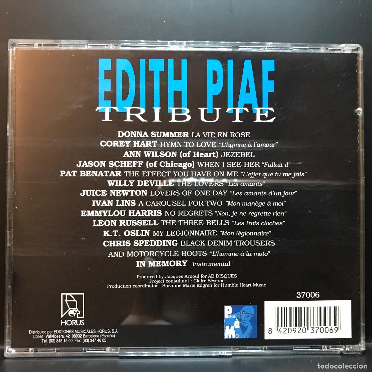 CDs de m&uacute;sica: Various ● Edith Piaf Tribute ● [CD] Album, Compilation - Foto 4