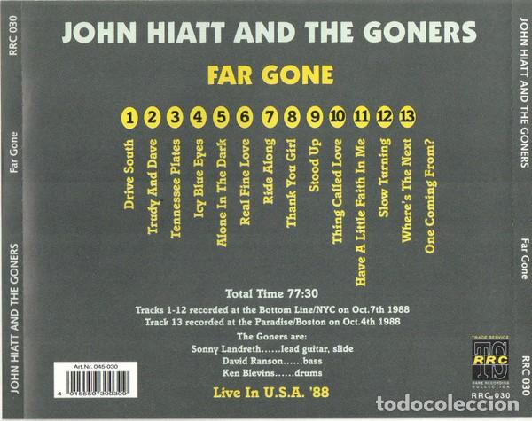 CDs de m&uacute;sica: CD John HIATT - Live Bottom Line 1988 - Foto 2