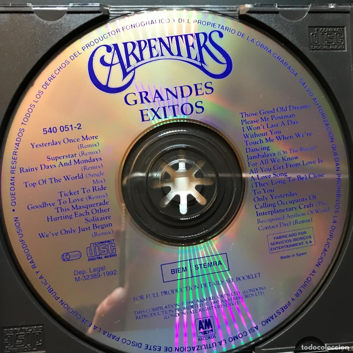 CDs de m&uacute;sica: Carpenters ● Grandes Exitos ● [CD] Compilation, Reissue - Foto 3