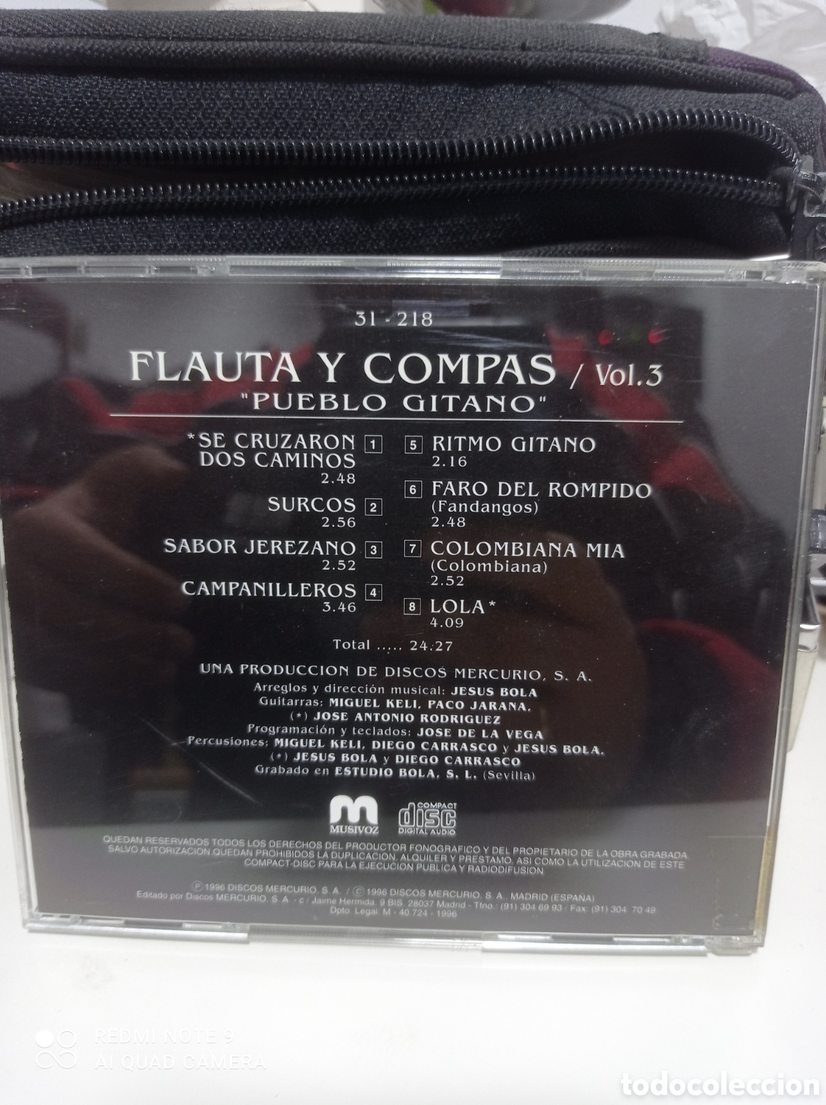 CDs de m&uacute;sica: Flauta y comp&aacute;s volumen tres pueblo gitano - Foto 2