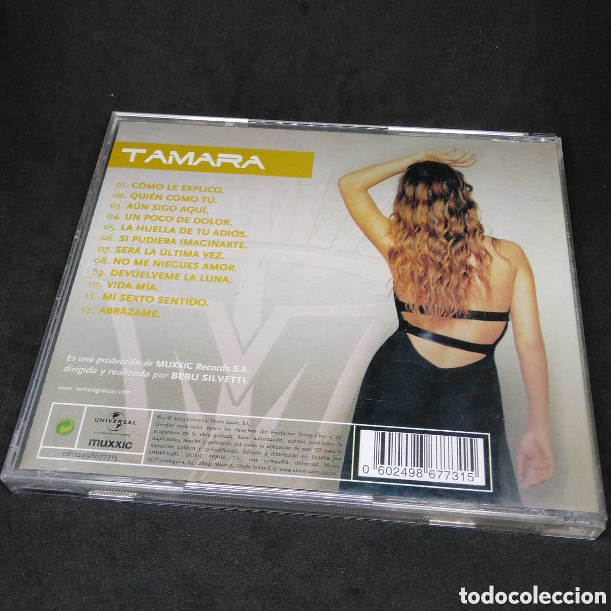 CDs de m&uacute;sica: TAMARA - ABR&Aacute;ZAME - CD - 2003 - DISCO VERIFICADO - Foto 2