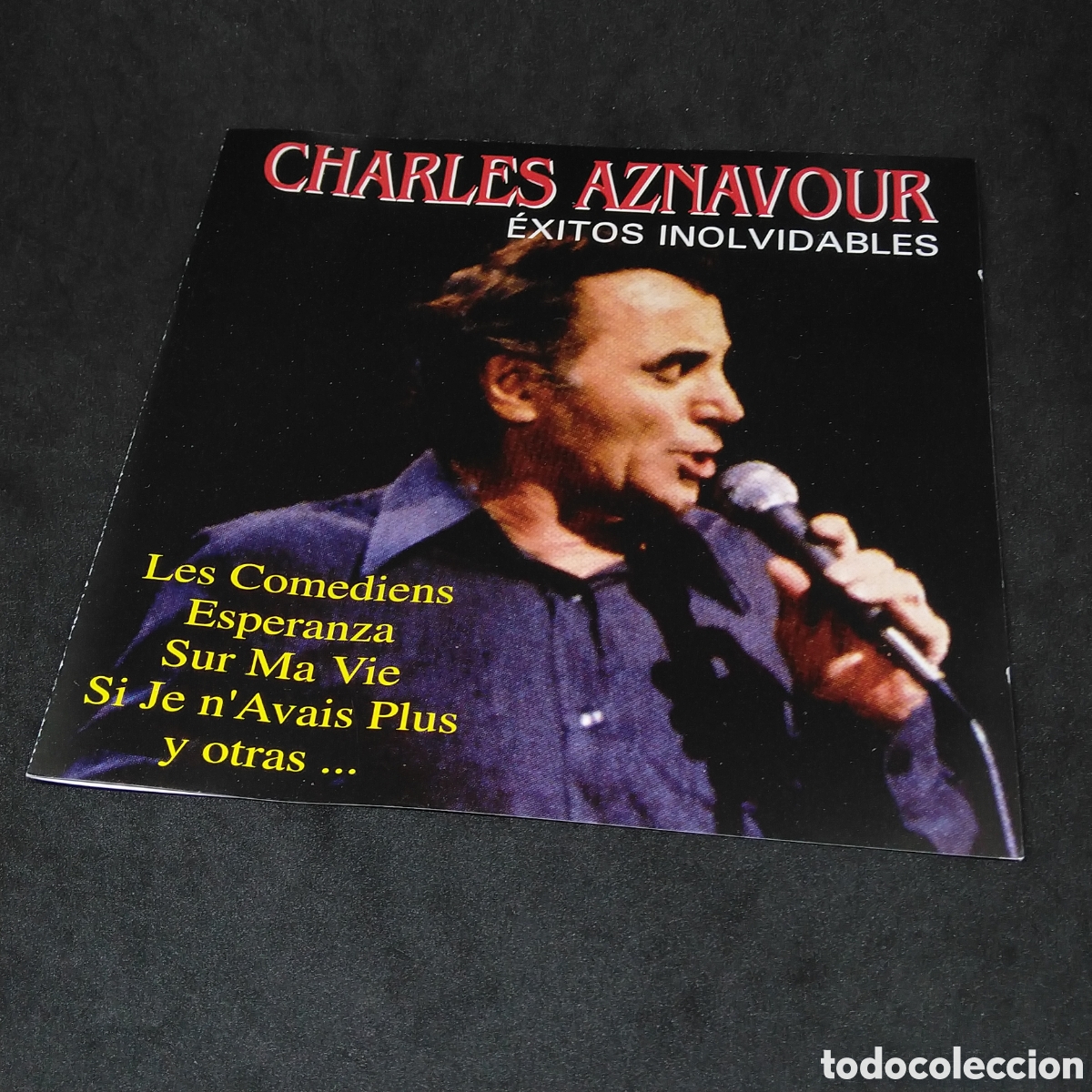 CDs de m&uacute;sica: CHARLES AZNAVOUR - EXITOS INOLVIDABLES - 1994 - DISCO VERIFICADO - Foto 3