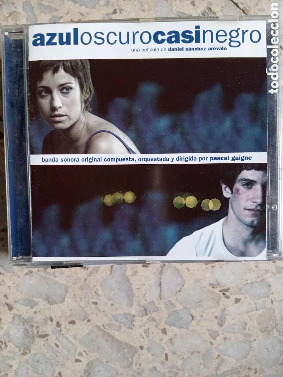 CDs de m&uacute;sica: CD AZUL OSCURO CASI NEGRO PASCAL GAIGNE BSO - Foto 1