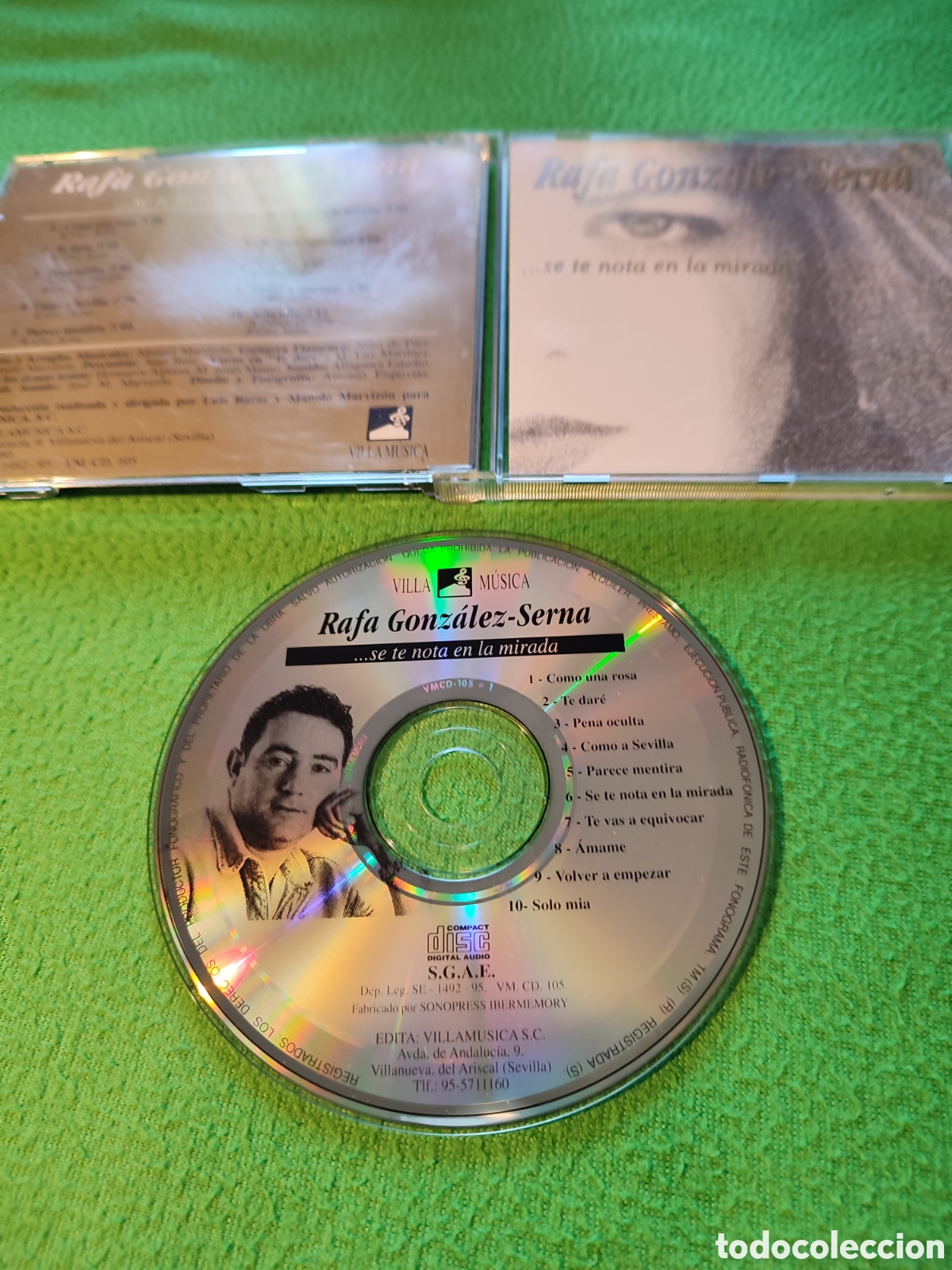 CDs de m&uacute;sica: Rafa Gonz&aacute;lez-Serna - Se te nota en la mirada - Foto 2